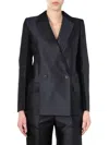 Givenchy Double-breasted Mini Jacket In Black