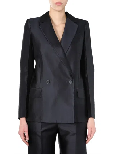 Givenchy Double-breasted Jacket In Blue