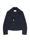 Givenchy Double-breasted Notched-lapels Jacket In Blue