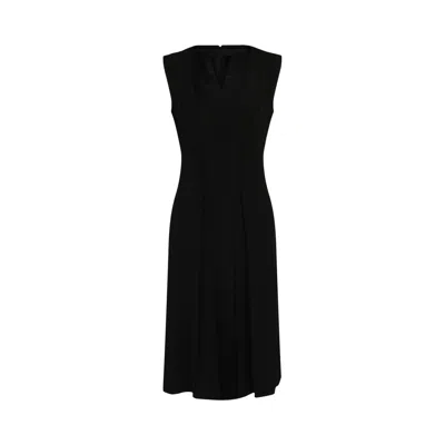 Pre-owned Givenchy Double-breasted Panelled Midi Dress 'black' | Women's Size 34