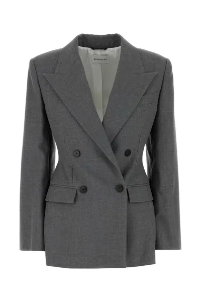 Givenchy Double Breasted Jacket Tuxedo In Gray
