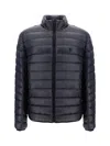 Givenchy Black High Neck Down Jacket With Logo Detail In Tech Fabric Man In Black