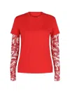 Givenchy Dragon Pattern Long-sleeve T-shirt In Red