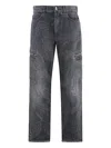 Givenchy Cargo Jeans In Blue