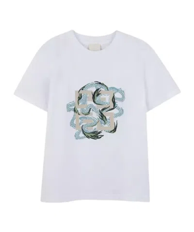 Givenchy Dragon-print T-shirt In White
