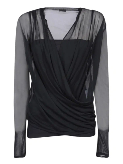 Givenchy Drapared Top In Black