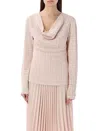 Givenchy 4g Draped Pullover In Jacquard In Neutral