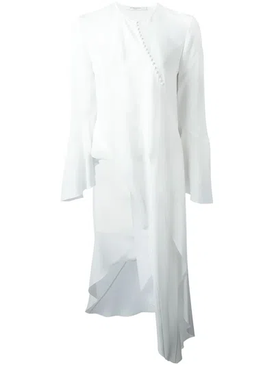 Givenchy Draped Asymmetric Blouse In White