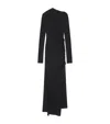 Givenchy Off-shoulder Asymmetric Midi Dress With Beaded Detail