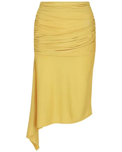 Givenchy Draped Asymmetrical Skirt In Yellow