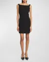 Givenchy Cutout Draped Mini Dress In Black