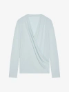 GIVENCHY DRAPED BLOUSE IN CREPE JERSEY