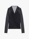 GIVENCHY DRAPED BLOUSE IN JERSEY