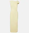 Givenchy Asymmetrical One Shoulder Knee-length Dress In Brown