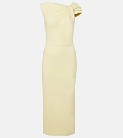 Givenchy Asymmetrical One Shoulder Knee-length Dress In Brown