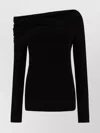 Givenchy Women Top With Draped Collar In Black
