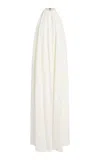 Givenchy Draped Crepe Gown In White