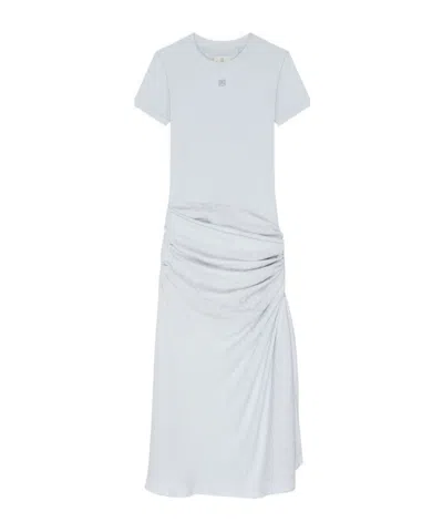 Givenchy Draped Dress In Light Blue