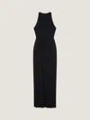 Givenchy Draped Halterneck Evening Dress In Crepe Cady In Black