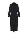 Givenchy Draped Long Dress In Black