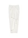 Givenchy Draped Maxi Skirt In White