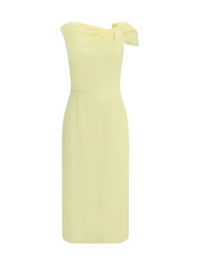 GIVENCHY DRAPED MIDI CADY DRESS