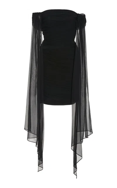 GIVENCHY DRAPED MINI DRESS