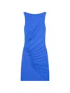 Givenchy Draped Mini Dress In Blue