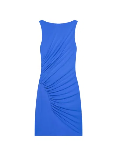 Givenchy Draped Mini Dress In Blue