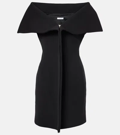 Givenchy Draped Minidress In Black