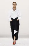 Givenchy Draped Piece-dyed Wool Mohair Wrap Midi Skirt In Black