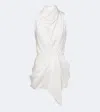 Givenchy Draped Satin Top In White