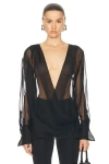 GIVENCHY DRAPED SHIRT