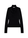 Givenchy Draped Sweater In Wool In Multi