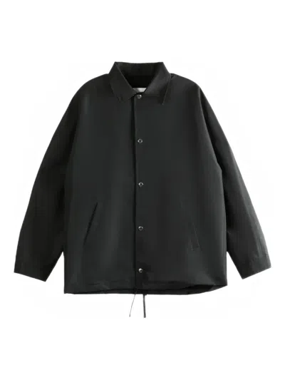 Givenchy Drawstring Hem Shirt Jacket In Black