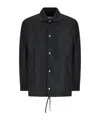 Givenchy Drawstring Hem Shirt Jacket In Black