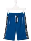 Givenchy Drawstring Logo Shorts In Blue