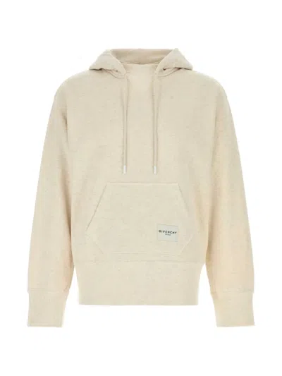 Givenchy Drawstring Long-sleeve Hoodie In Gold