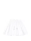 Givenchy Drawstring Mini Pleated Skirt In White