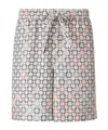 Givenchy Multicolor Monogram 72 Drawstring Pyjama Shorts In White