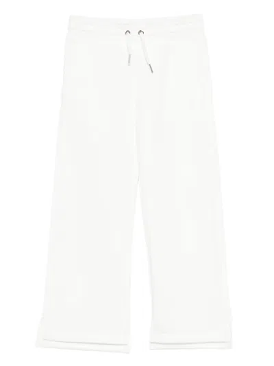 Givenchy Kids' Drawstring Wide-leg Trousers In White