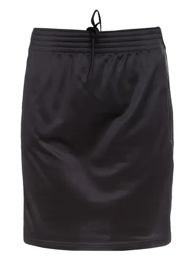 Pre-owned Givenchy Drawstring-fastening Logo-stripe Skirt In Black