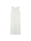 Givenchy White Sleeveless Ribbed Dress With 4g Logo