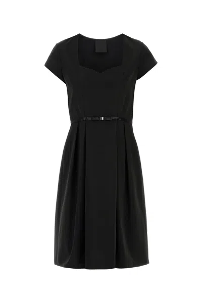 GIVENCHY GIVENCHY BLACK TAFFETAS MINI DRESS