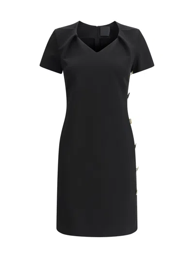Givenchy Robe En Punto Milano À Boutons In Black