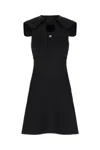 Givenchy Stretch Viscose Blend Dress With Flared Hem In Black