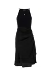Givenchy Black Stretch Cotton Dress In Black