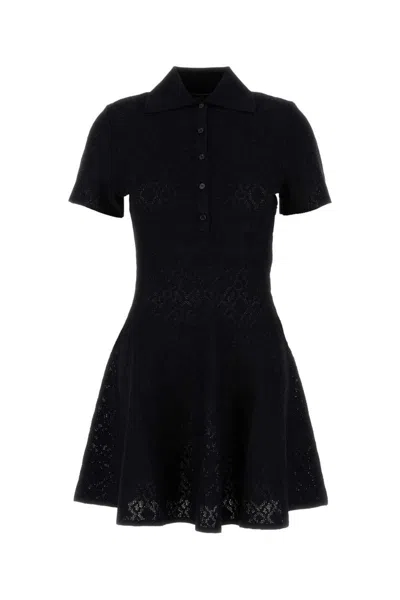 Givenchy Robe Polo En Jacquard Monogramme 72 In Black