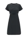 Givenchy Voyou Belted Mini Dress In Black
