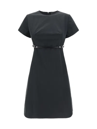 Givenchy Voyou Dress In Cotton Taffetas In Black